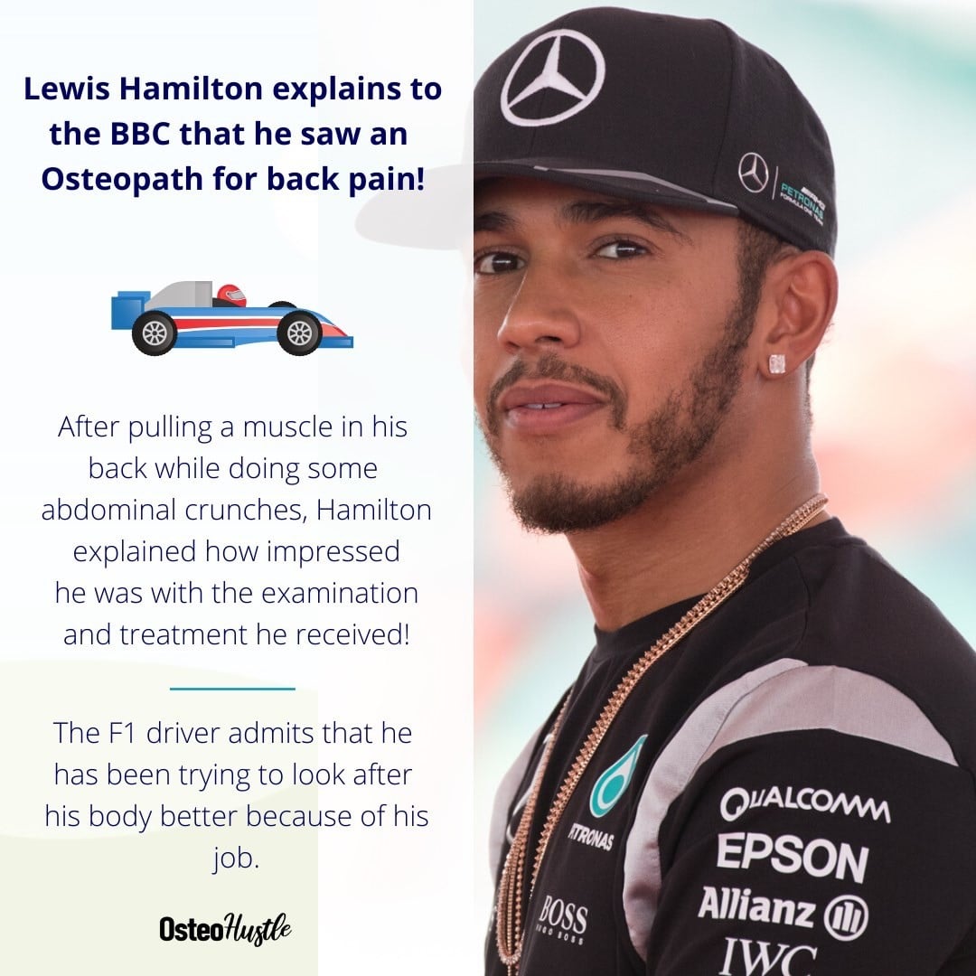 lewis hamilton seen an osteopath